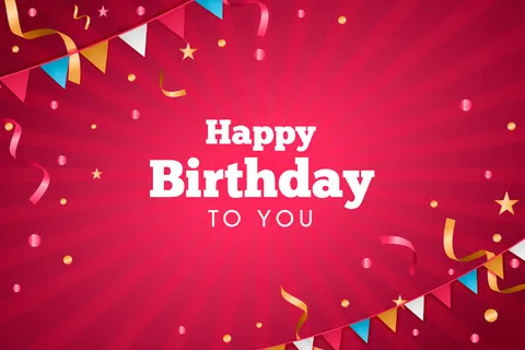 现实的生日背景