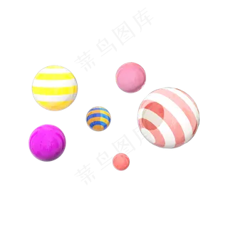 糖果色C4D双十一电商装饰悬浮