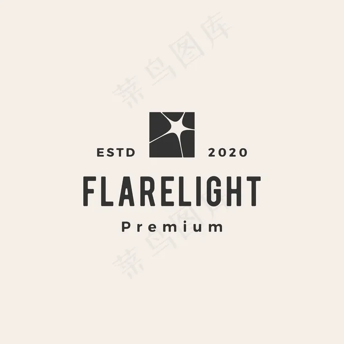 亮光hipster复古标志图标插图eps,ai矢量模版下载