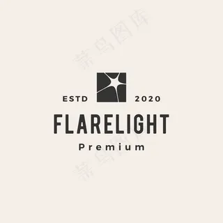 亮光hipster复古标志图标插图