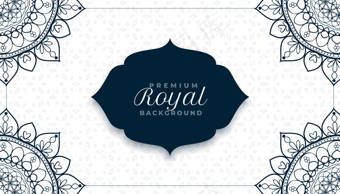 伊斯兰风格装饰曼荼罗造型背景设计