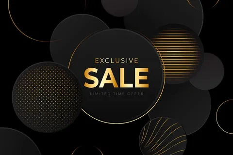 豪华金黑色大减价背景