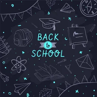 黑板回到学校背景