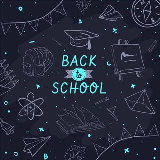 黑板回到学校背景