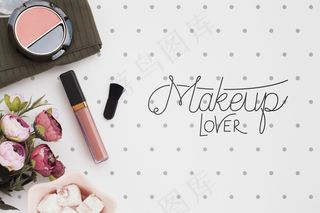 化妆概念模型样机俯视图