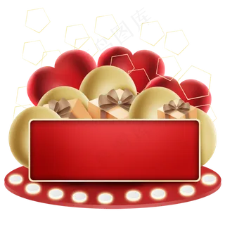 店庆红金装饰