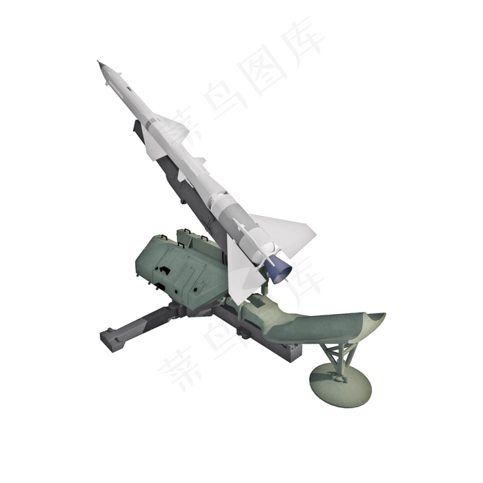 仿真防空武器png图(2000X2000(DPI:300))psd模版下载
