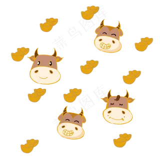 牛年元宝底纹