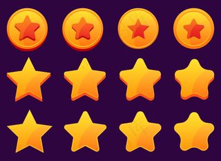 手机游戏金星设计插画孤立的背景