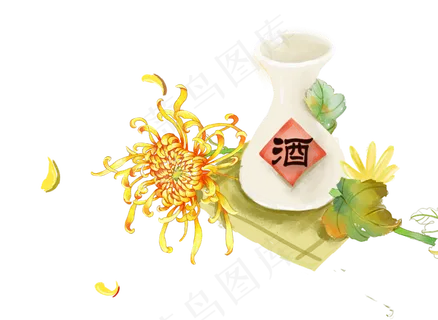 秋分菊花酒水