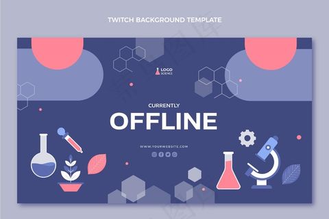 平面样式科学抽搐背景