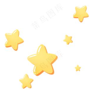 黄色小清新星星