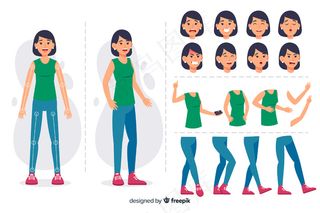 运动设计中的卡通人物