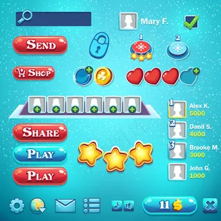 圣诞快乐-以卡通风格设置不同元素