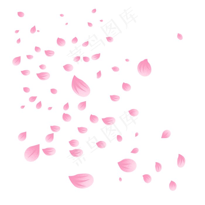唯美花瓣飘落(2000X2000(DPI:299))psd模版下载