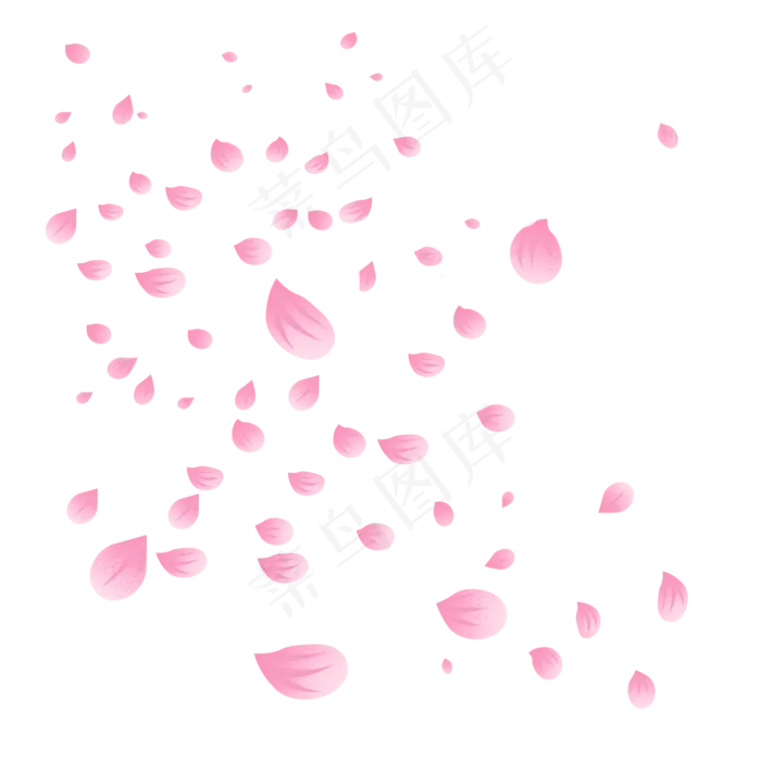 唯美花瓣飘落(2000X2000(DPI:299))psd模版下载