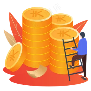 贷款金融金币小场景