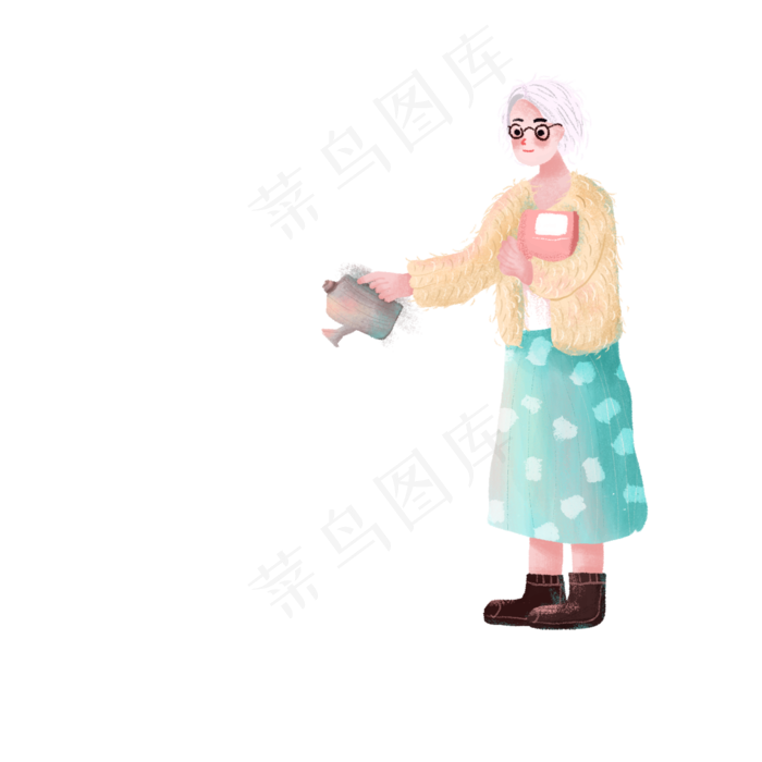 教师节浇花老师园丁(2000X2000(DPI:300))psd模版下载
