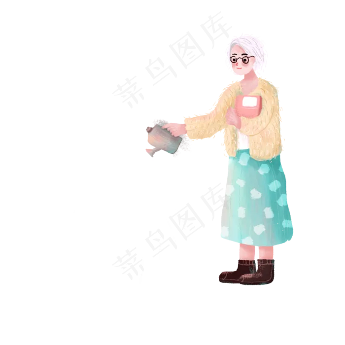 教师节浇花老师园丁(2000X2000(DPI:300))psd模版下载