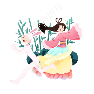 中秋节开心嫦娥