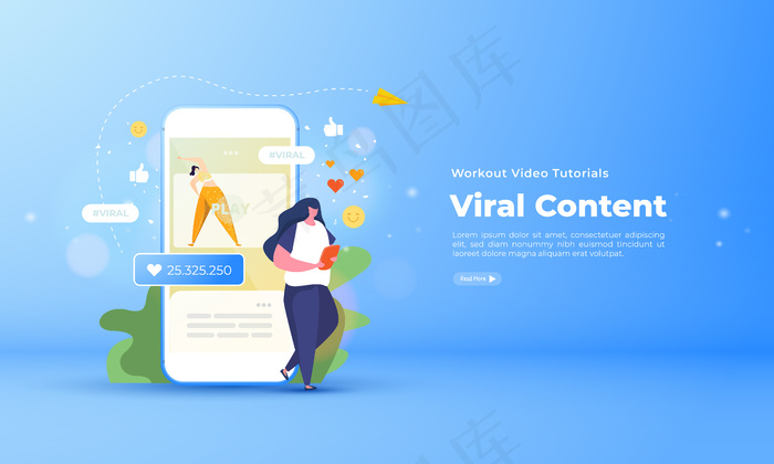 一位女士观看了一段病毒性内容的健身视频