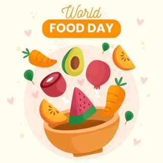 蔬菜水果碗世界美食日概念
