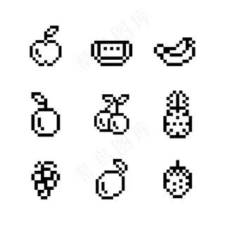 混合像素化水果的收集