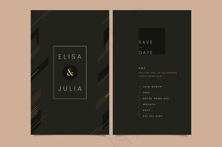 豪华婚礼请柬模板