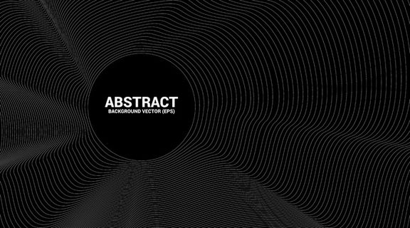 数字轮廓曲线点和线波纹和线框波浪。未来技术概念的抽象背景