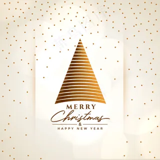 创意圣诞树祝福背景