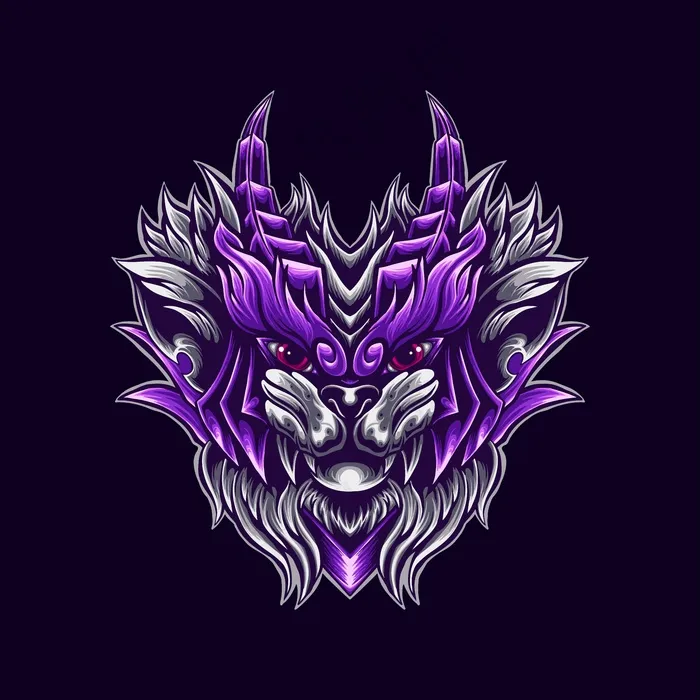 猫战士标志吉祥物插图eps,ai矢量模版下载
