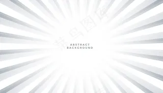 白色背景与阳光爆发设计