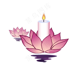 中元节鬼节莲花灯荷花灯