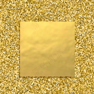 金色底色配方形金色横幅banner，闪闪发光的尘埃质感