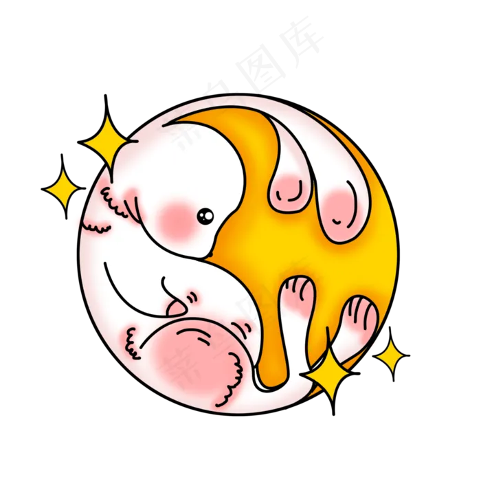 中秋月亮玉兔(3508X3543(DPI:300))psd模版下载
