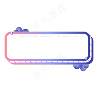 渐变云纹标题框