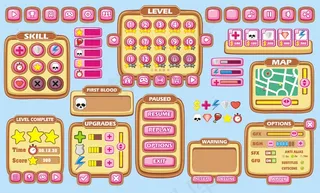 面向手机app移动应用的平台游戏用户界面