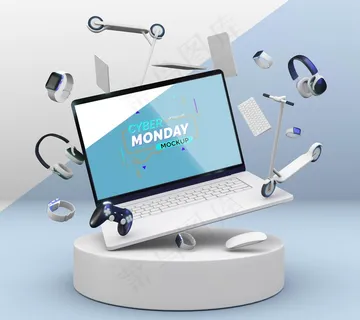 网络星期一笔记本电脑销售模拟与各种不同的设备