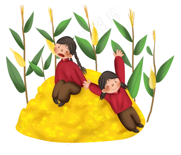 秋分玉米地的女孩(5286X4525(DPI:300))psd模版下载