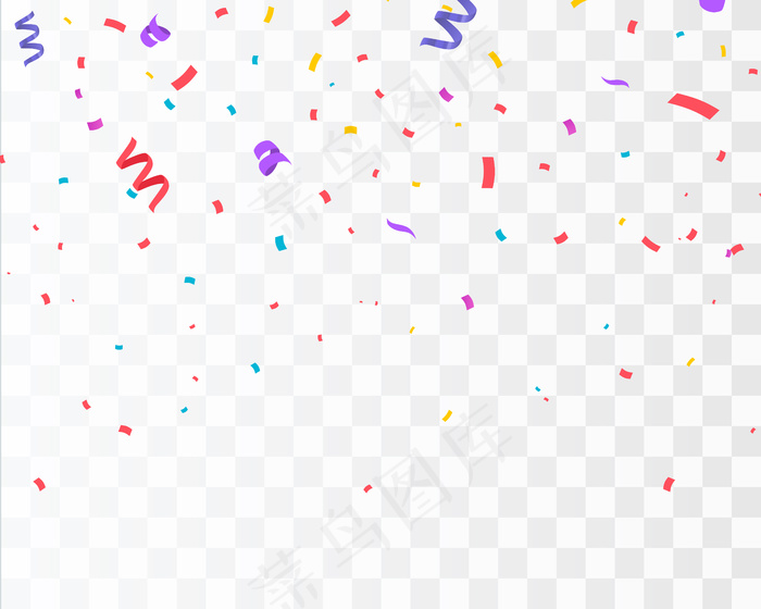 彩色纸屑。庆祝eps,ai矢量模版下载