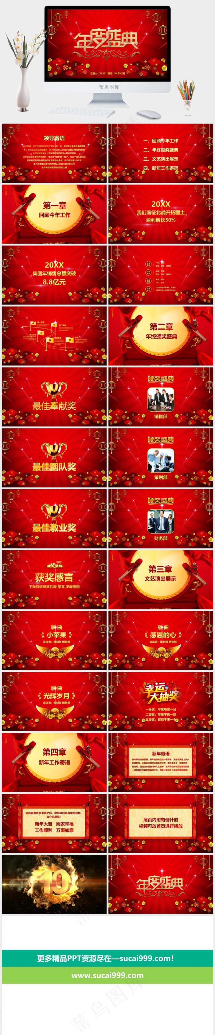 领导寄语
红色中国风营销PPT模板