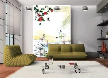 电视墙背景画效果图片