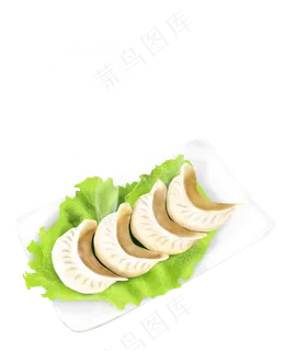 立冬手绘一盘饺子