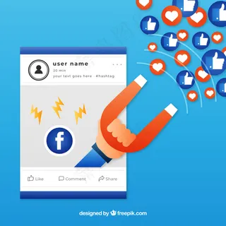 渐变色的Facebook影响者背景