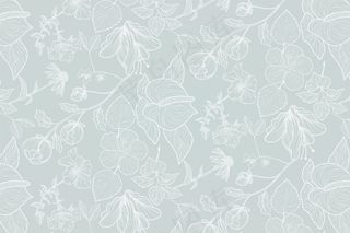 手绘写实花卉背景