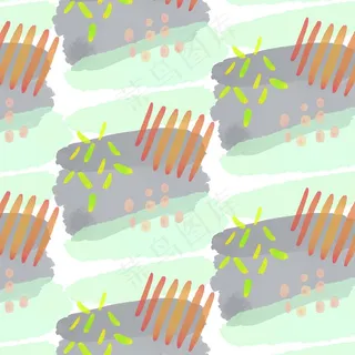 抽象水彩无缝图案