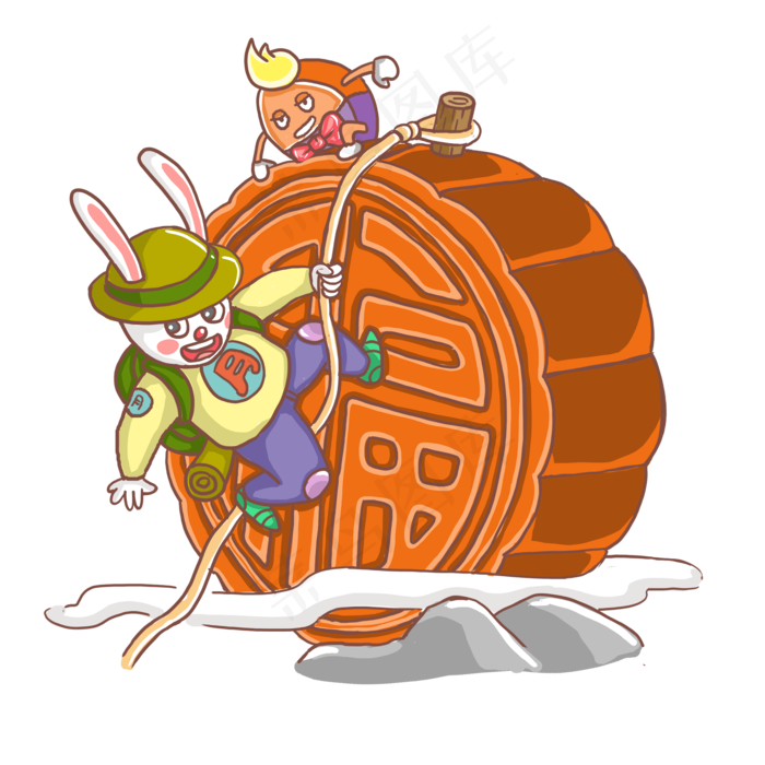 中秋节月兔月饼