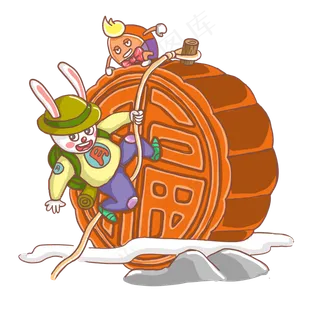 中秋节月兔月饼