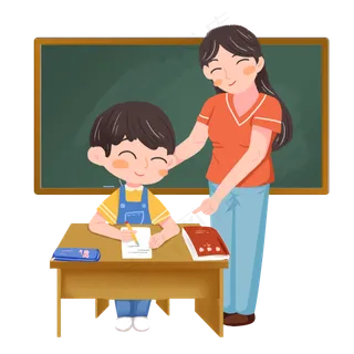 教师节老师教学生作业素材