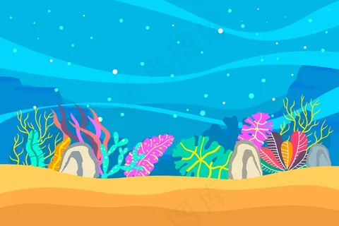 用于视频会议的海底背景